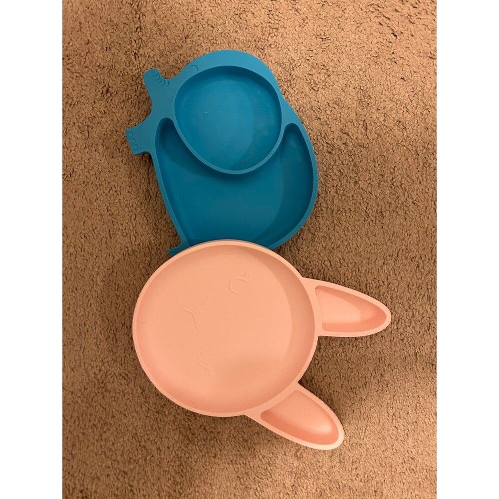 Elephant and bunny Silicone plates